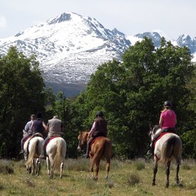 Wanderreiten am Fuße der Gredos Mountains