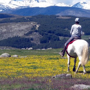 Blick auf die Gredos Mountains
