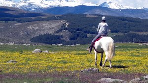 Blick auf die Gredos Mountains