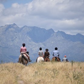Reiter in den Gredos Mountains