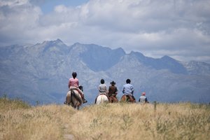 Reiter in den Gredos Mountains